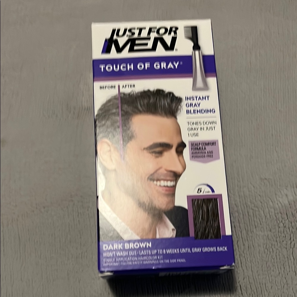 NWT Just for Men Touch of Gray Hair Color - Dark Brown